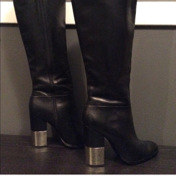 New Aldo Vitaly Knee-Hi Leather Boots - Picture 6 of 6